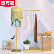 Jin Wanhao clothing store display stand floor-to-ceiling window decoration display shelf hanger front side hanger female model