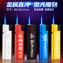 Metal lighter custom-made printing and lettering windproof direct advertising laser logo creative