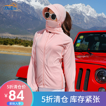 Sunscreen clothes womens 2021 summer new short outdoor anti-UV cycling and driving sunscreen clothes thin skin coat jacket