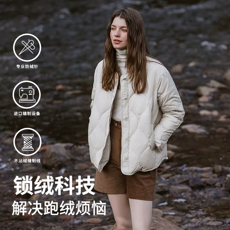 Keep warm short down jacket, for teenagers