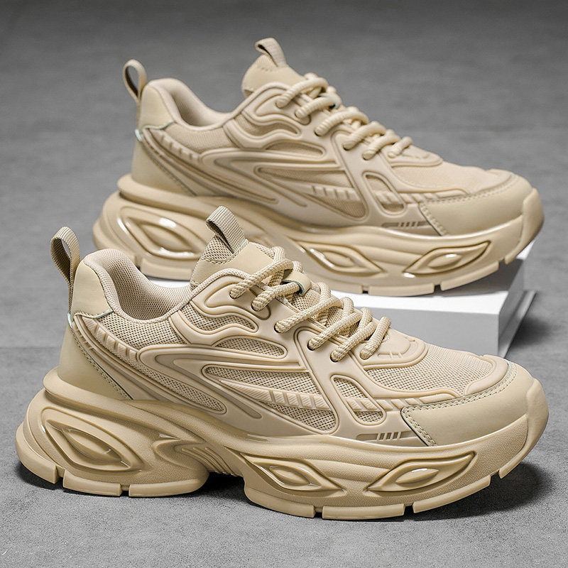 Putian Men's Shoes 2026 New Winter Non-Slip Soft Sole Air Cushion Shock-Absorbing Casual Men's Running Sports Dad Shoes Trendy Shoes