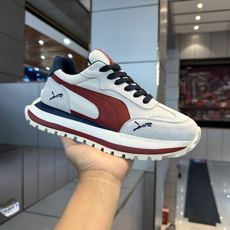 Trendy Men's Shoes Winter Versatile White Casual European Style Sneakers Men's Height-Increasing Dad Shoes Trendy Shoes