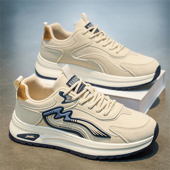 Men's Shoes 2026 New Spring Style Youth Casual Thick-Soled Forrest Gump Shoes Men's Non-Slip Running Sports Dad Shoes Trendy Shoes