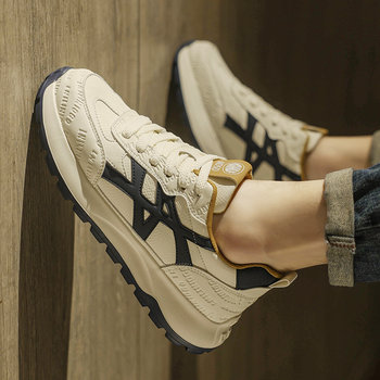 Putian Men's Shoes 2026 New Winter High-End Casual Versatile Height-Increasing Men's Sneakers European Style