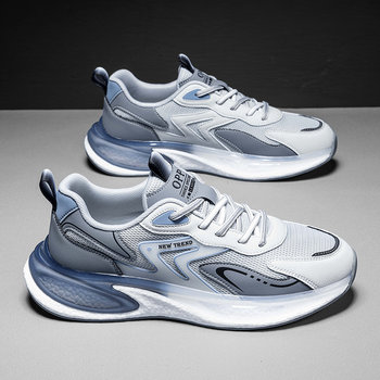 Putian Men's Shoes Winter Youth Casual Versatile Non-Slip Popcorn Running Shoes with Internal Height Increase Sports Dad Sneakers Trendy Shoes