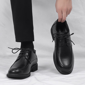 Black Leather Shoes for Men, Business Formal Wear, Casual Spring Men's Small Leather Shoes, Small Size, Large Size Men's Shoes, Sizes 45, 46, 47, 48