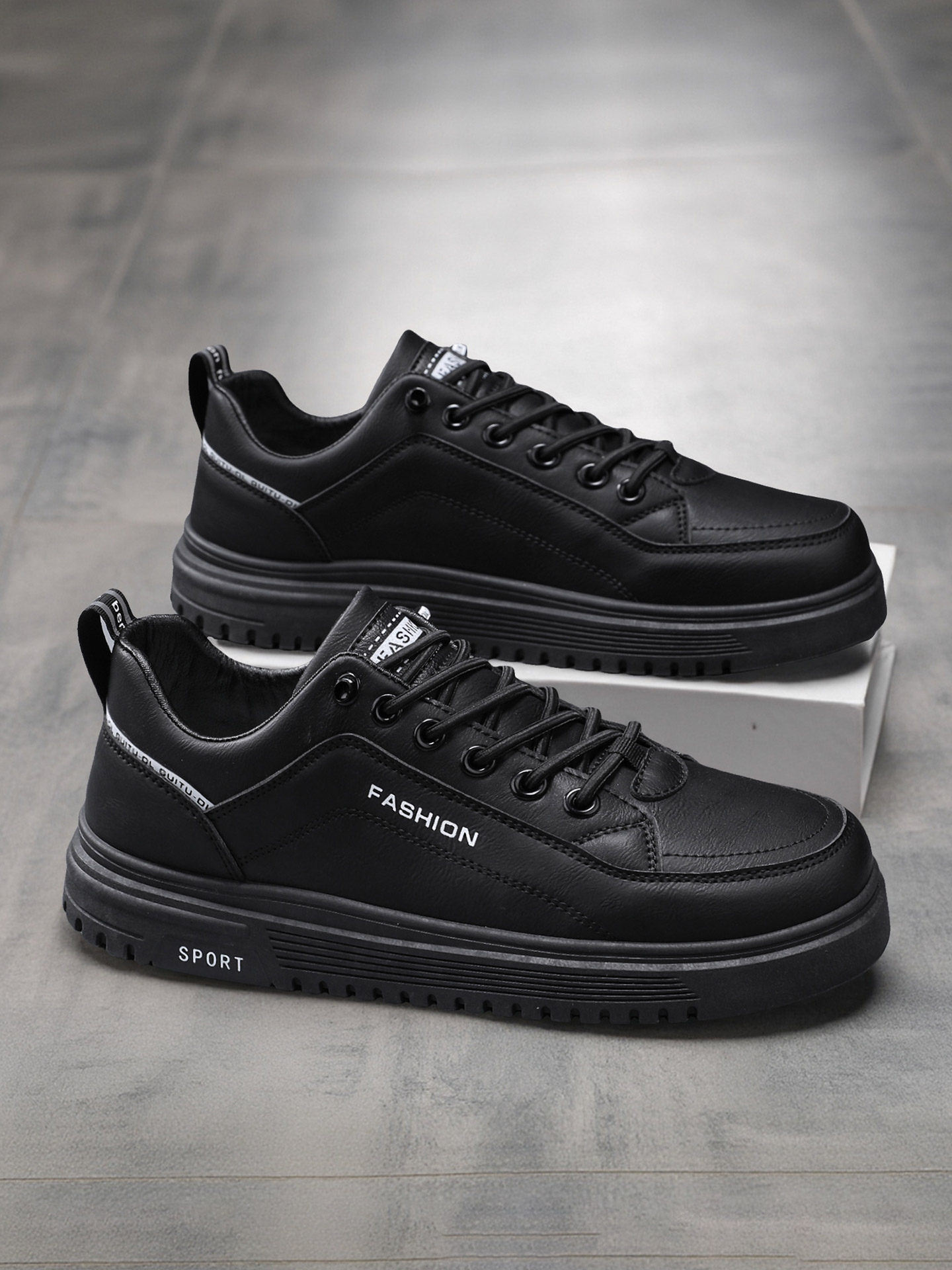 Men's Shoes 2026 New Winter Casual Men's Slip-On Black Sneakers Versatile Waterproof Non-Slip Work Sports Shoes