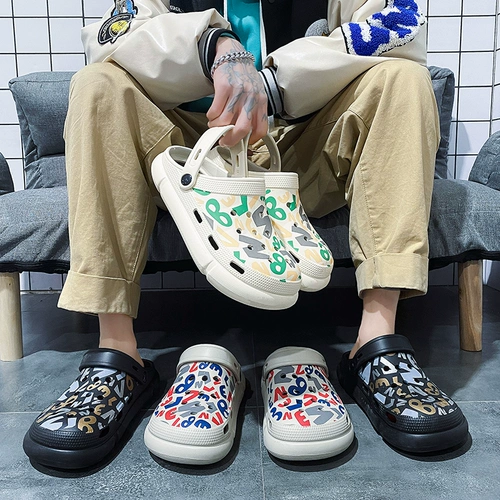 Мужские летние нескользящие тапочки для отдыха, пляжная обувь