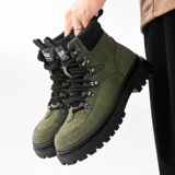 Martens, мужские летние нескользящие высокие сапоги в английском стиле, в британском стиле