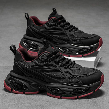 Putian Men's Shoes 2026 New Winter Non-Slip Soft Sole Air Cushion Shock-Absorbing Casual Men's Running Sports Dad Shoes Trendy Shoes