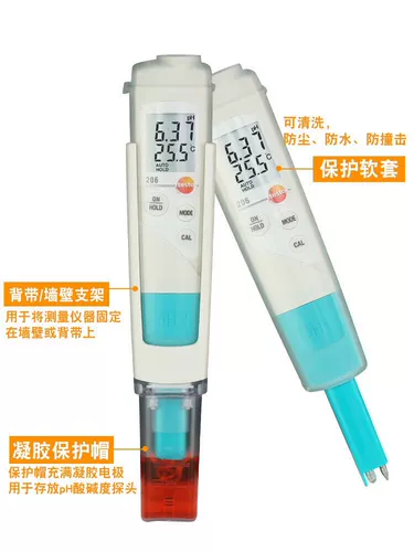 Testo 206-3 PH кислотный измерительный прибор (может быть внешним зондом) Оригинальная бесплатная доставка в Германии