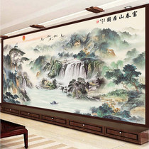 5D Diamond painting 2021 new living room Top Ten famous paintings Fuchun mountain residence map atmosphere full drill point diamond stickers cross stitch