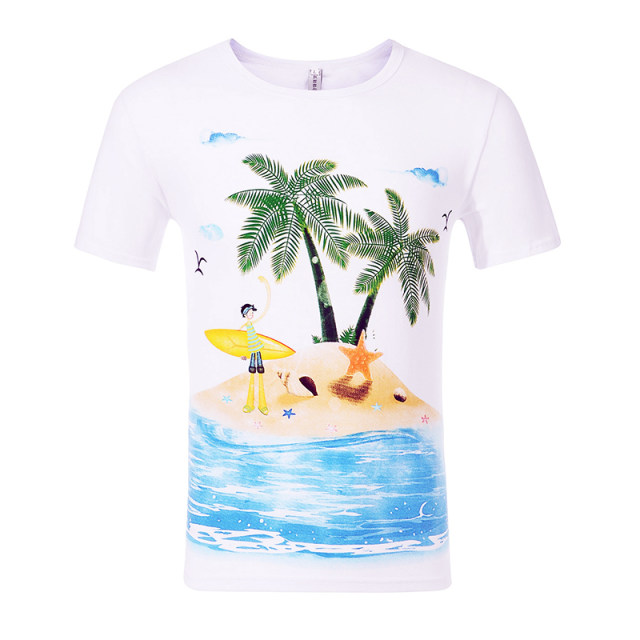 Xinjiang Cotton Couples Summer Wear 2024 Thailand Sanya Travel Vacation Seaside Men and Women Short Sleeve T-shirt Shorts Suit