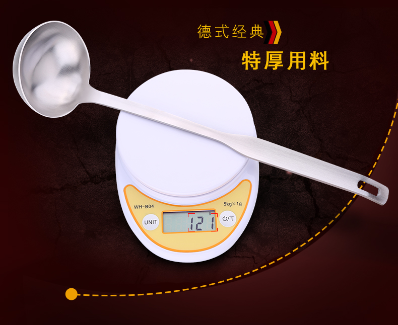đèn nháy trang trí ngoài trời Nồi lẩu dày 304 muỗng inox súp colander tay cầm dài đặt bếp dụng cụ nhà bếp đồ dùng trong cửa hàng - Thiết bị sân khấu đèn led chiếu sáng ngoài trời