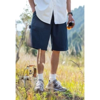 Летние японские шорты, пляжные штаны, свободный прямой крой