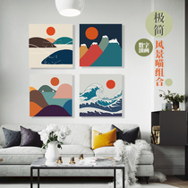 Collar Classic Diy Digital Oil Painting Living Room Extremely Simple Cat Cartoon Landscape Handcrafted Large Hand Painted Decorated color Oil Lottery