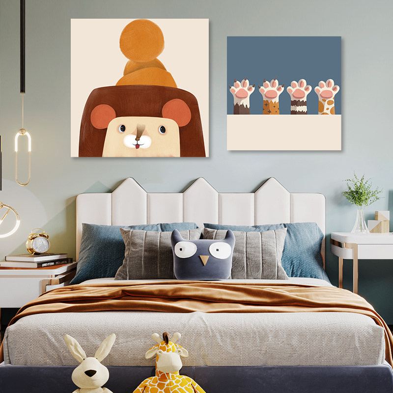 Diy Diy Digital Oil painted hand - filled cartoon children's room acrylic decoration painting