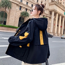 Floss coat womens deep spring and early winter thickened 2020 New Tide Joker Korean loose casual baseball suit foreign atmosphere