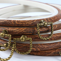 Embroidery Bamboo embroidery Stretch cross stitch brace auxiliary tool Self-show hand-fixed round shelf embroidery frame Su embroidery