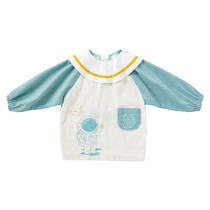 BETUS baby smock 2023 new spring and autumn outer wear bib for children to eat men and women corduroy reverse wearing
