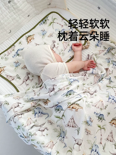 Детская дышащая антибактериальная марлевая наволочка, 6 мес.