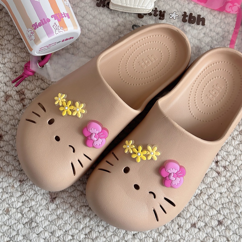 Tbh Fauvist Home Furnishings Sanrio Hello Kitty Slippers Can Be Worn Outside, Suitable for Couples
