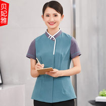 Guest room cleaning overalls womens short sleeves summer hotel summer hotel property aunt cleaner waiter set