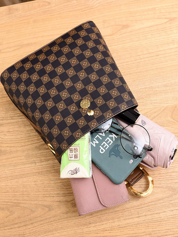 2023 High-End Trendy Bucket Bag 2022 New Fashion Large-Capacity Korean-Style Soft Leather Shoulder Crossbody Bag