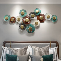 European style wrought wall decoration light luxury living room background wall decoration metal creative three-dimensional bedroom wall decoration pendant