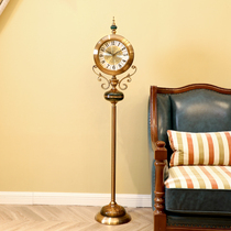 European-style floor clock living room American super large number clock creative atmosphere modern luxury decoration standing clock floor clock floor clock