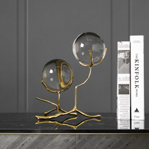 Modern Fashion Water Crystal Ball Swing Piece Small Ornament Creative Living Room Desktop Decoration Bedroom TV Cabinet Furnishing Handicraft