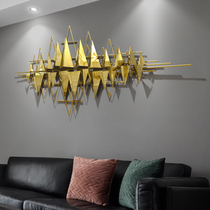 Modern simple living room light luxury metal wall decoration sofa background wall pendant bedroom wall decoration wrought iron wall decoration