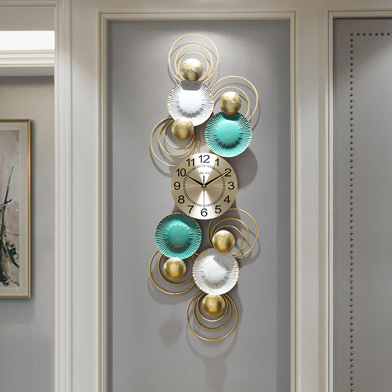 Creative Nordic Living Room Hanging Clock Home Personality Fashion Brief Hanging Wall Watches & Watches Atmospheric Art Hanging Watch Decoration Clock