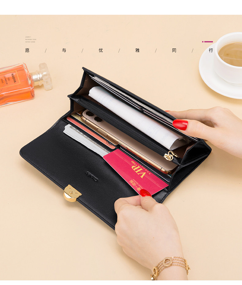 бумажник cnoles蔻一皮夹钱包女2025新款手包女小包手拿牛皮零钱包卡包女式