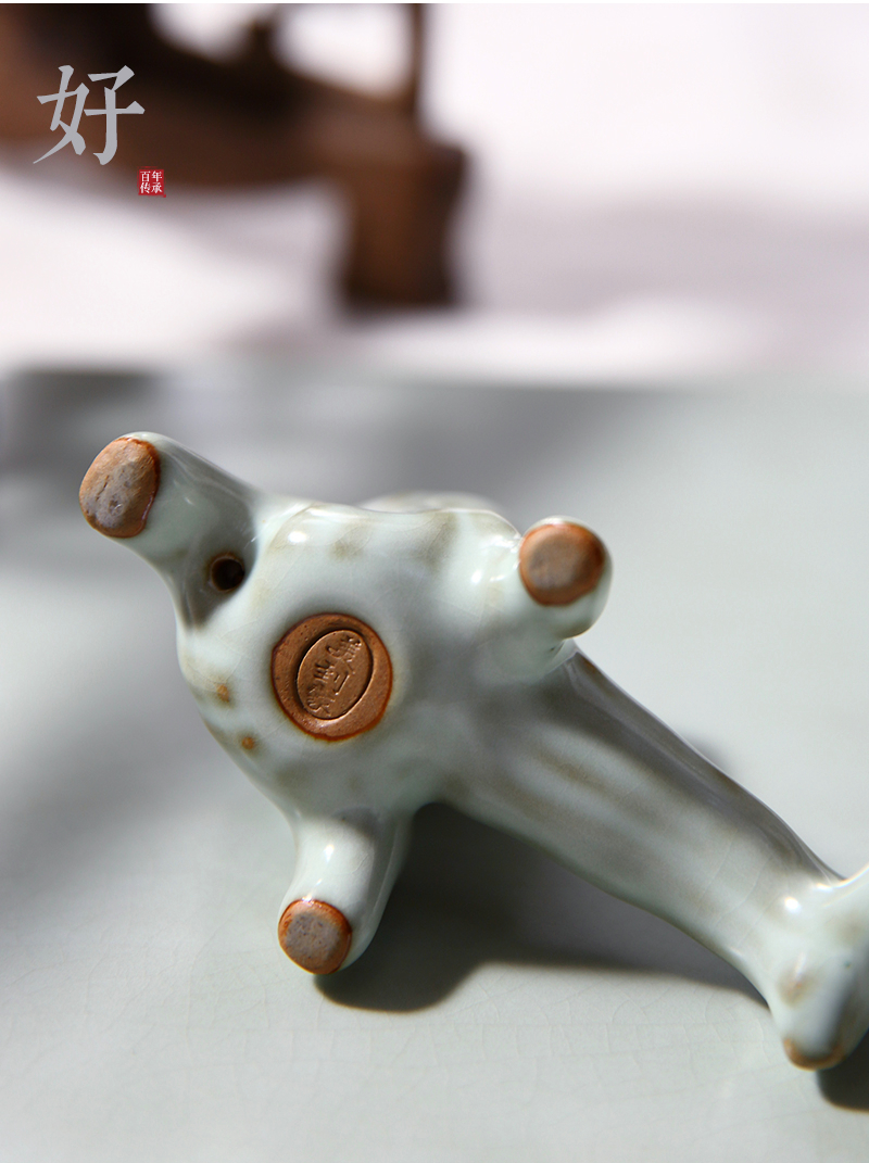 Beautiful home your up iron lid buy it cover holder frame tea pet furnishing articles ChaGa tea brush holder frame tea set to zero