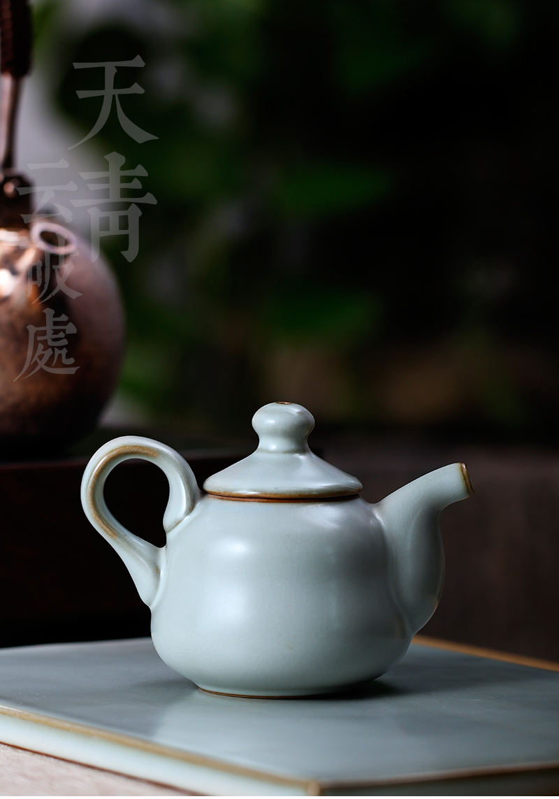 Beautiful home tea set your up on the teapot kunfu tea will keep manual single pot of ice to crack ceramic household porcelain