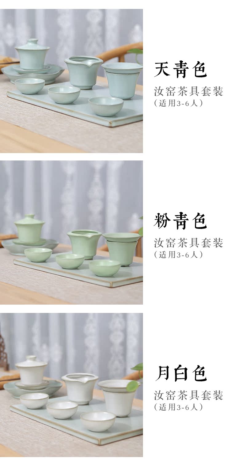 Beautiful home your up tea keeps open piece of pottery and porcelain tea tureen) of a complete set of kung fu tea tureen