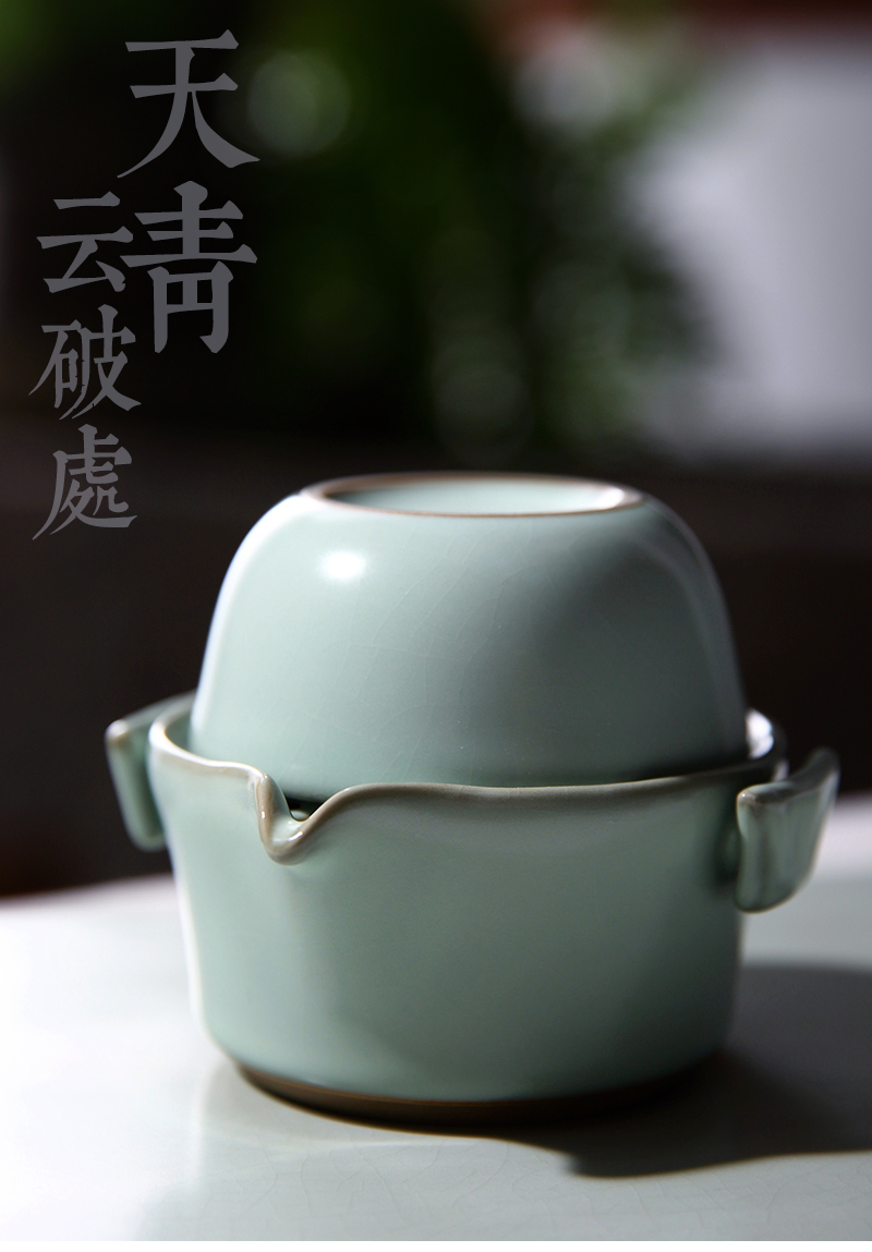 Beautiful home tea tureen your up start against the hot large can raise a single portable office ceramic hand grasp pot of restoring ancient ways