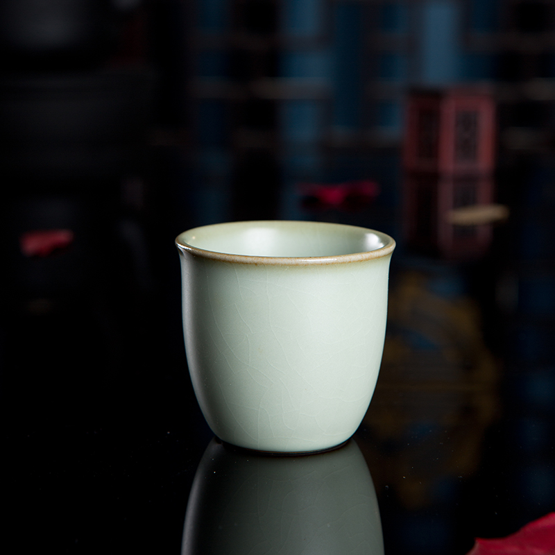 Beautiful home your up kung fu tea cups props violet arenaceous glass ceramic cups sample tea cup bowl is tall
