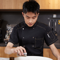 Restaurant Cooks Working short sleeves Custom Indo logo Summer Hotel Hotel Cafeteria Catering Exclusive Chefs Serving women