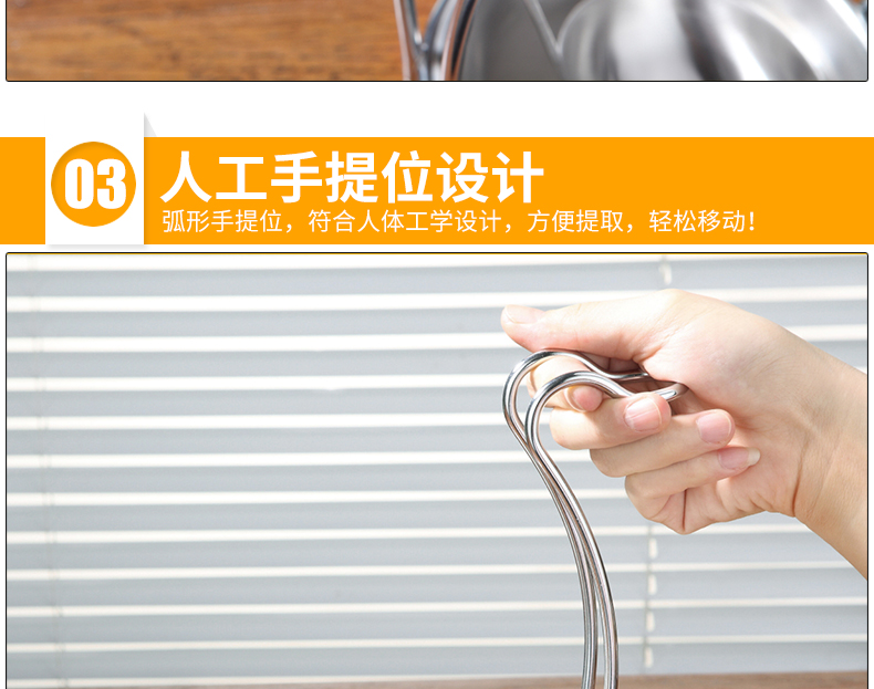 Youteng thép không gỉ nồi lẩu muỗng giá súp thìa giá thìa dụng cụ nhà bếp giá bếp muỗng giữ - Phòng bếp chảo nấu bếp từ