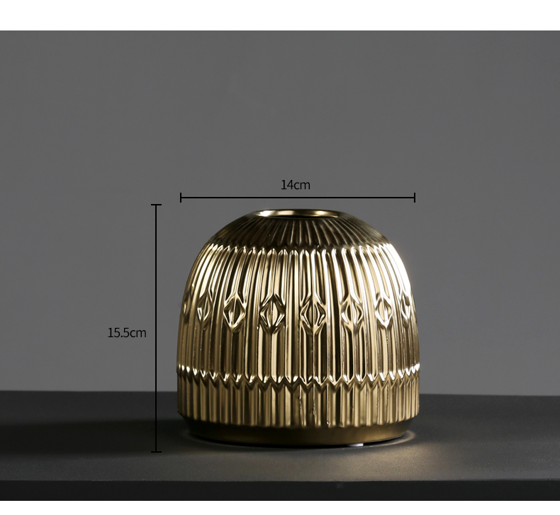 BEST WEST show ceramic vase furnishing articles creative living room hall light soft decoration decoration key-2 luxury hotel