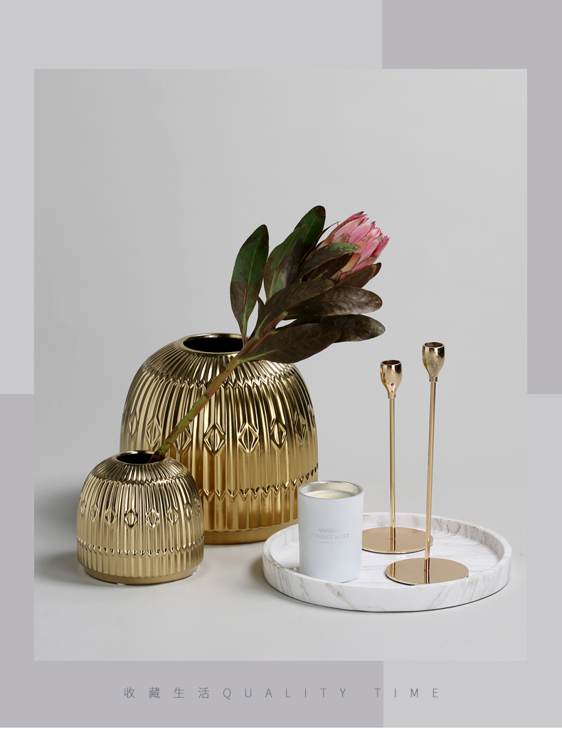 BEST WEST show ceramic vase furnishing articles creative living room hall light soft decoration decoration key-2 luxury hotel