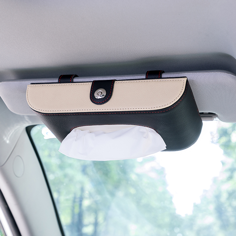 Creative On-board Visor Paper Towel Box Car Hanging Dining Towels Paper Box Car Skylight Head Pillow Back Toilet Paper Box Cover
