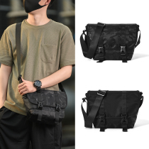 Mens bag shoulder shoulder bag backpack Tide brand casual tooling hip hop function wind Japanese dead flying messenger bag men