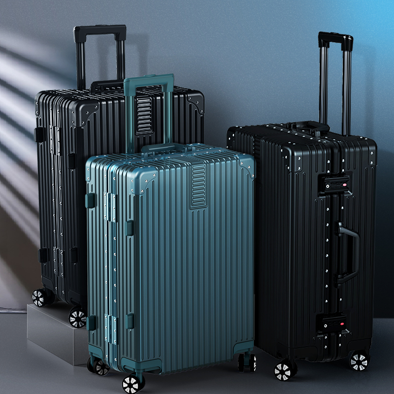 Luggage Suitcase Large Capacity Small 20-Inch Trolley Case with Universal Wheels 24-Inch for Women and Men Students Password-Protected Leather Suitcase 28inch Luggage Suitcase Large Capacity Small 20-Inch Trolley Case with Universal Wheels 24-Inch for Women and Men Students Password-Protected Leather Suitcase 28inch