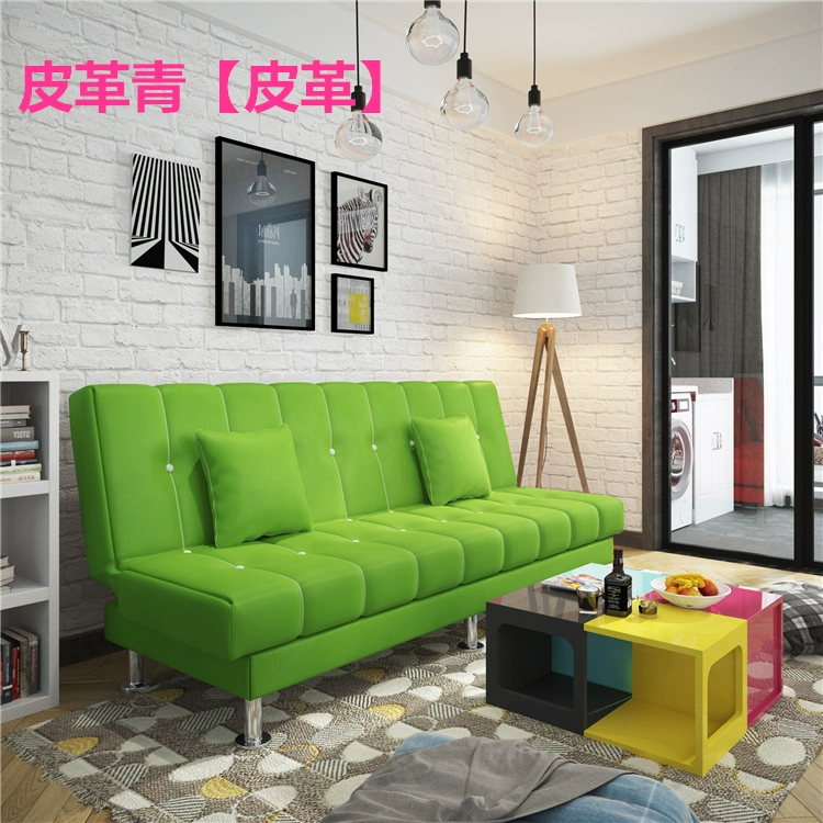 Giúp phòng khách sofa sofa vải phòng khách căn hộ nhỏ tối giản hiện đại với giường gấp đơn sofa nhỏ đơn giản - Ghế sô pha ghế sofa da