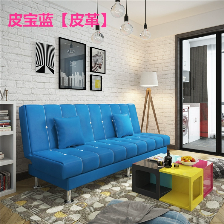 Giúp phòng khách sofa sofa vải phòng khách căn hộ nhỏ tối giản hiện đại với giường gấp đơn sofa nhỏ đơn giản - Ghế sô pha