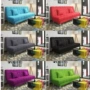 Giúp phòng khách sofa sofa vải phòng khách căn hộ nhỏ tối giản hiện đại với giường gấp đơn sofa nhỏ đơn giản - Ghế sô pha ghế sofa da