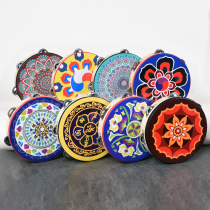 Tambourine Xinjiang Uyghur tambourine kindergarten hand drum instrument Dunhuang Feitian drum dance props for grade examination